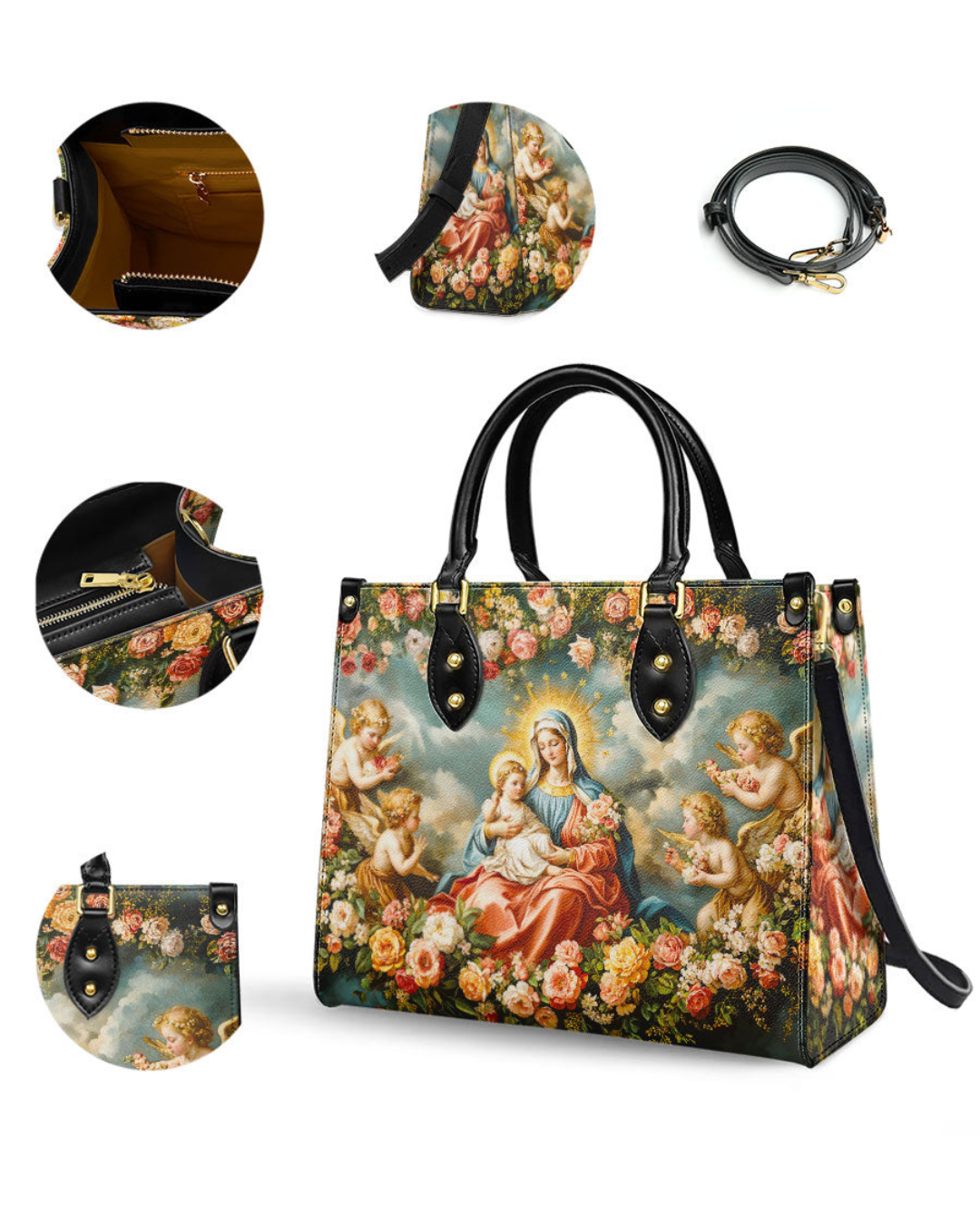 Bolsa Santific - Nossa Senhora de Fátima e o Menino Jesus