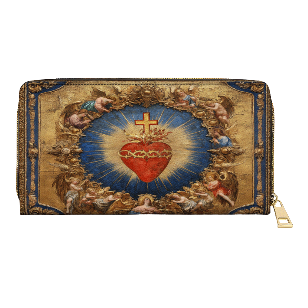 Carteira Católica Feminina - Sagrado Coração do Divino Amor