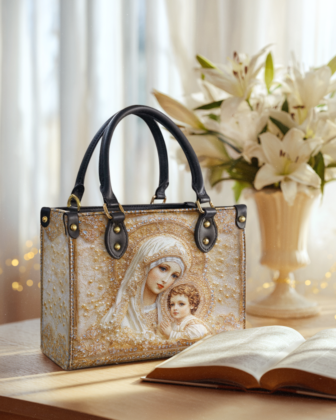Bolsa Santific - Maria e o Menino Jesus