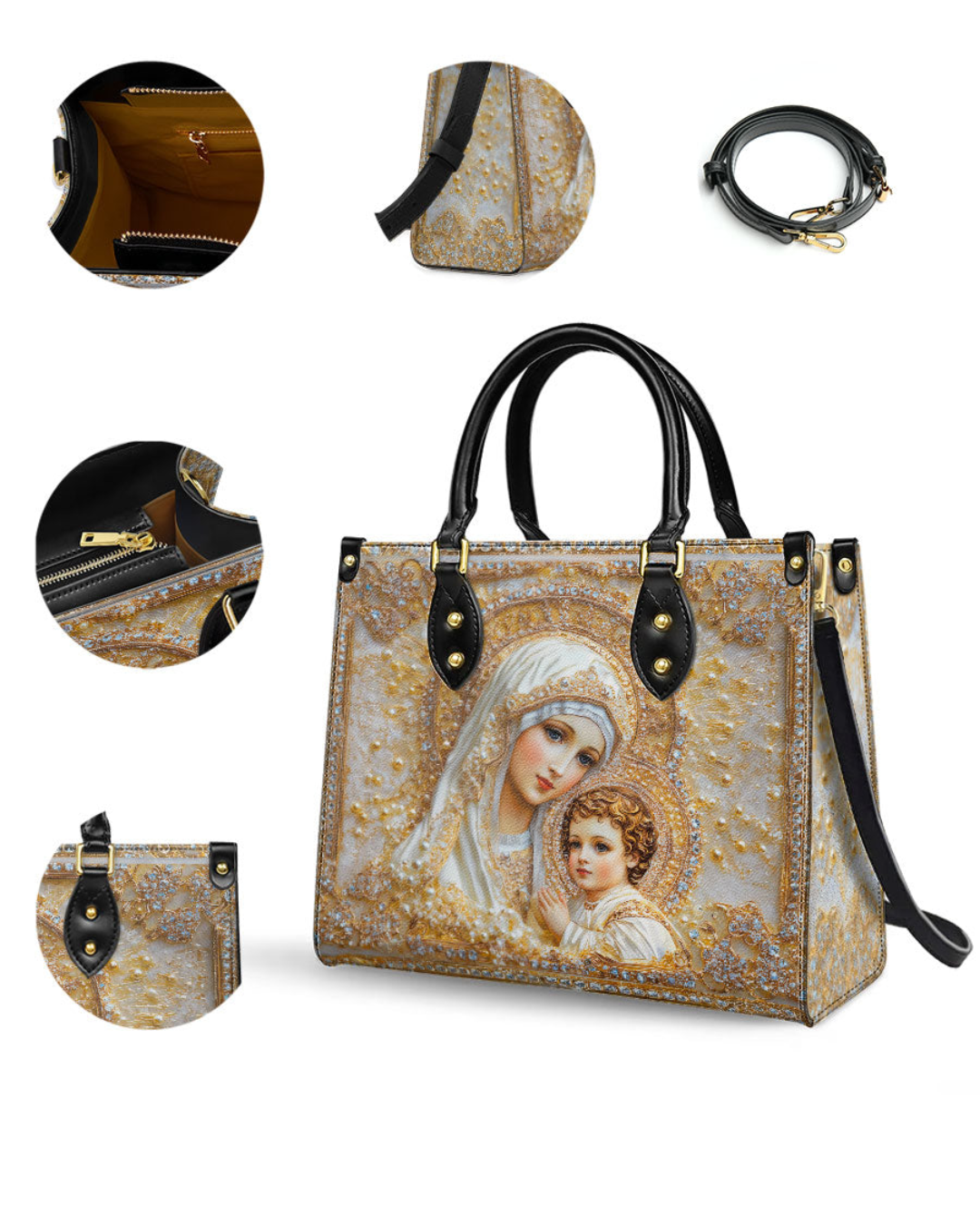 Bolsa Santific - Maria e o Menino Jesus