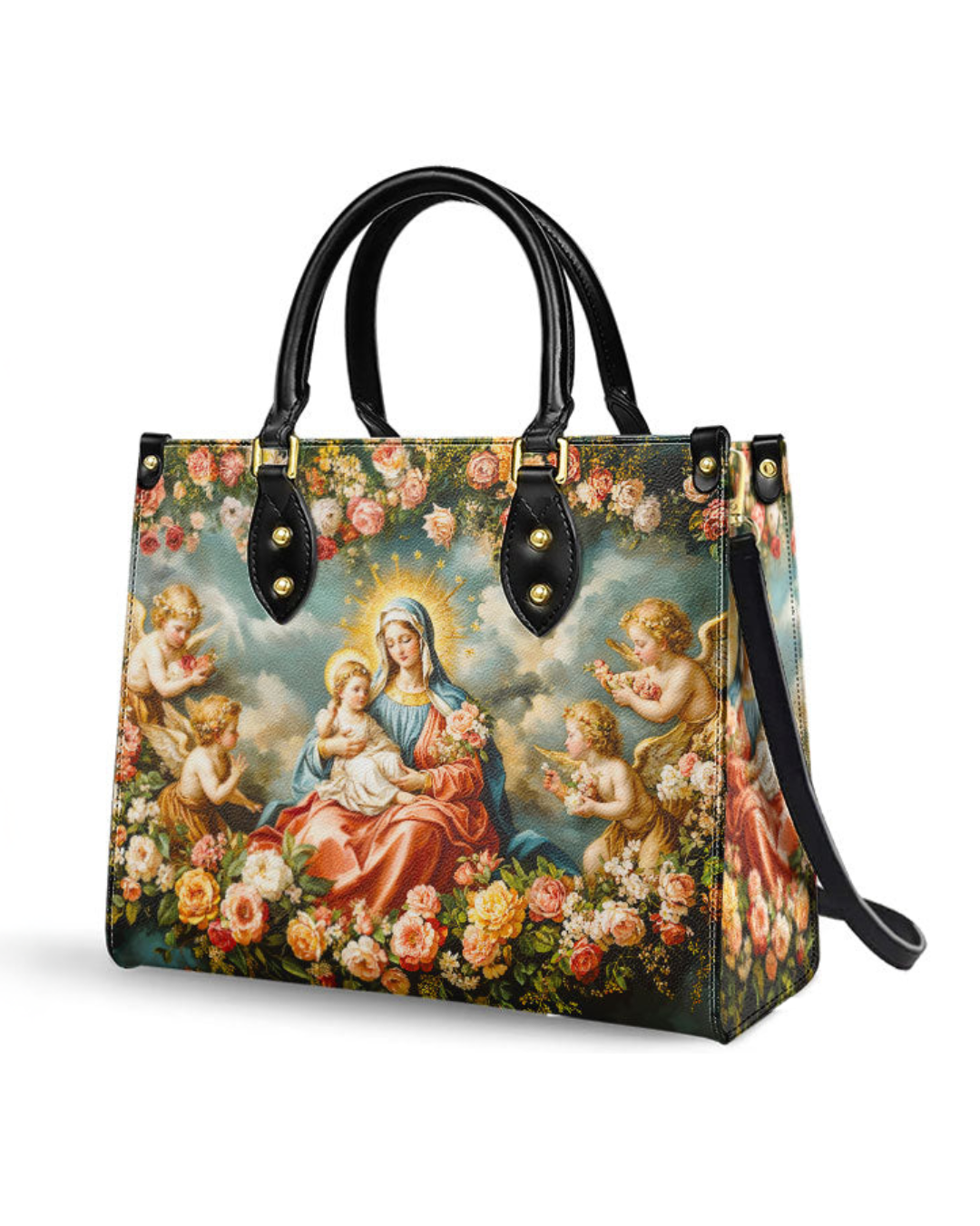 Bolsa Santific - Nossa Senhora de Fátima e o Menino Jesus